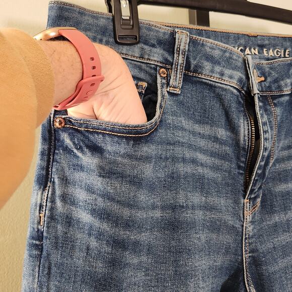 AE NWT Next Level Low-Rise Kick Bootcut Jean X Short, Size 14 - Picture 6 of 11